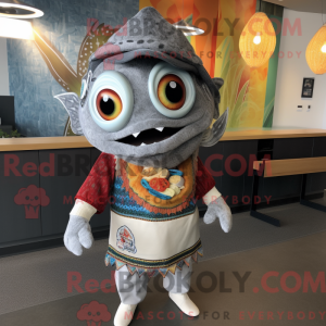 Mascot character of a Gray...