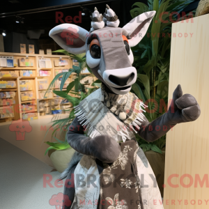Mascot character of a Gray...