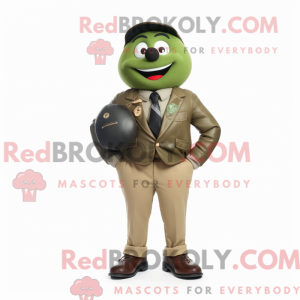 Mascot character of a Olive...