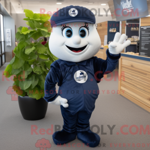 Mascot character of a Navy...