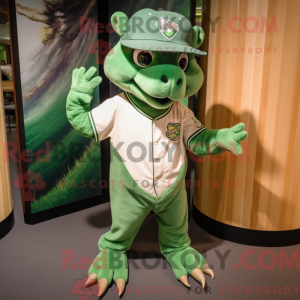 Mascot character of a Green...