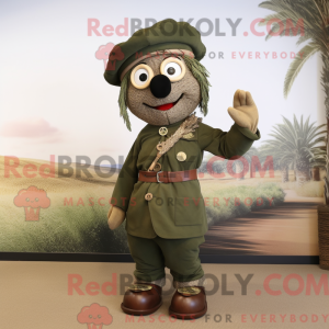 Mascot character of a Olive...