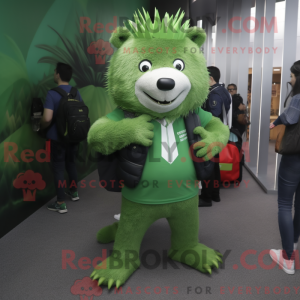 Mascot character of a Green...