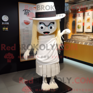 Mascot character of a White...