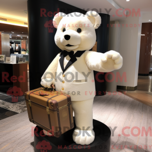Personaje mascota de un oso...
