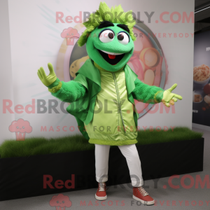 Mascot character of a Green...