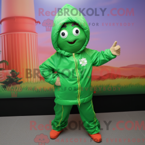 Mascot character of a Green...