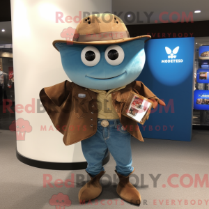 Mascot character of a Brown...
