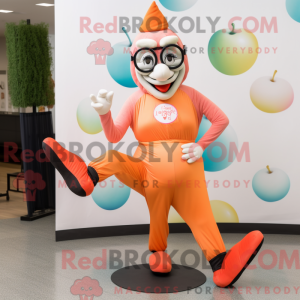 Mascot character of a Peach...