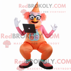 Mascot character of a Peach...
