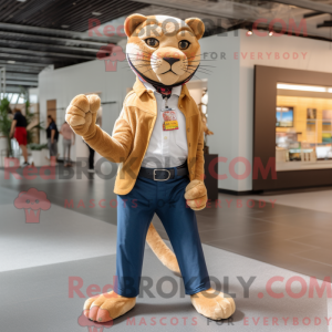 Maskottchen eines braunen...