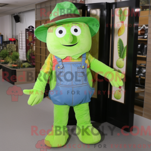 Postava maskota Lime Green...