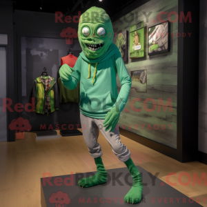 Mascot character of a Green...