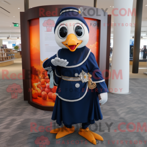 Mascot character of a Navy...