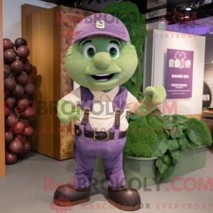 Maskot karakter af en drue...