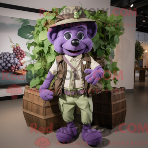 Maskot karakter af en drue...