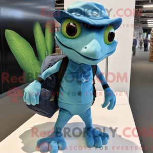 Mascot character of a Cyan...