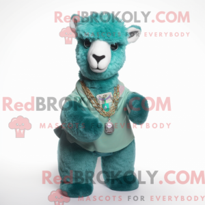 Mascot character of a Teal...