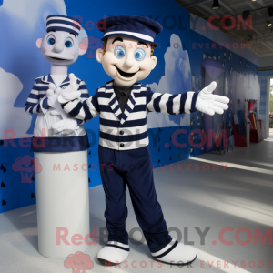 Mascot character of a Navy...
