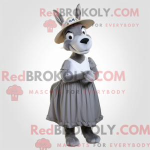 Mascot character of a Gray...