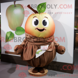 Mascot character of a Brown...