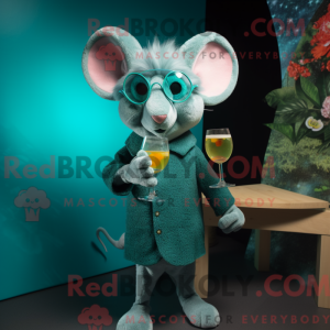 Postava maskota Teal Mouse...