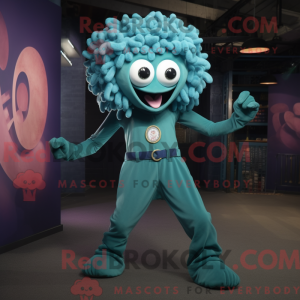 Mascot character of a Teal...