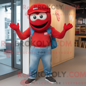 Mascot character of a Red...