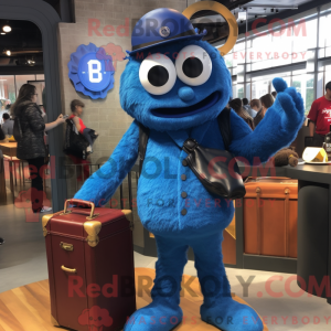 Mascot character of a Blue...