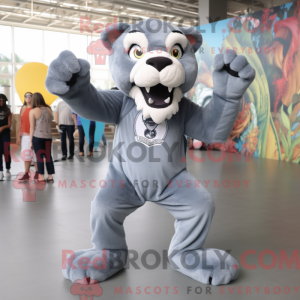 Mascot character of a Gray...