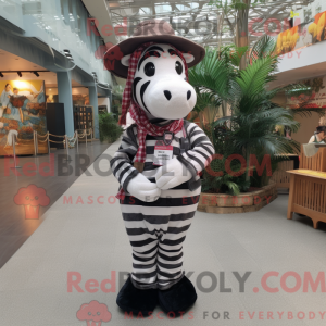 Maskot postava zebry...