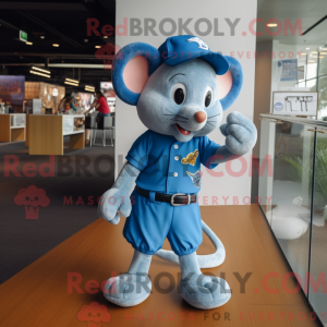 Mascot character of a Blue...