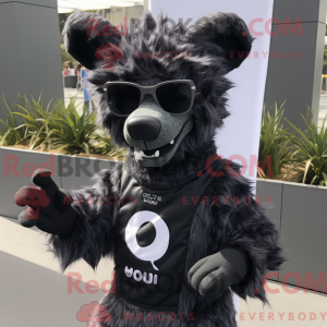 Mascot character of a Black...