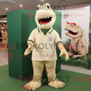 Mascot character of a Beige...