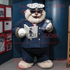 Mascot character of a Navy...