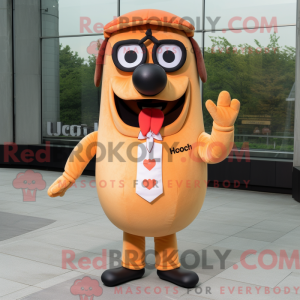 Mascot character of a Peach...
