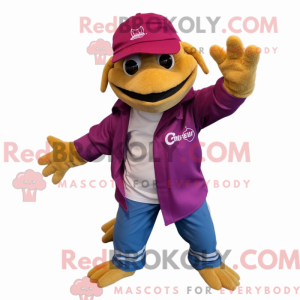 Maskottchen eines Magenta...