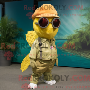 Postava maskota Yellow...