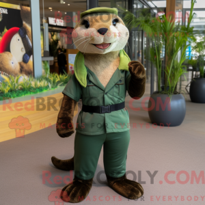 Mascot character of a Olive...