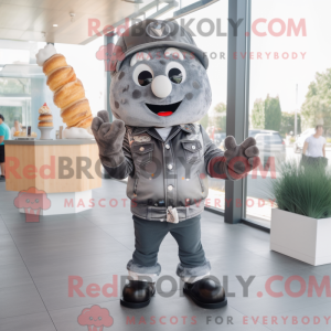 Mascot character of a Gray...