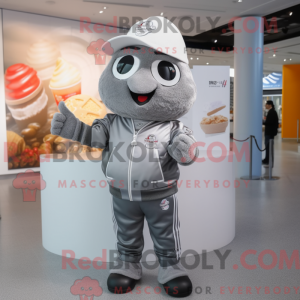 Mascot character of a Gray...