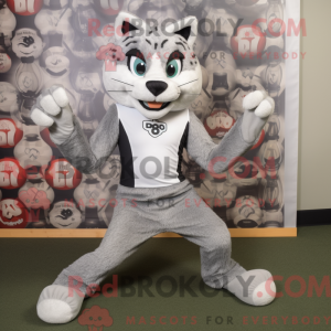 Maskottchen eines silbernen...