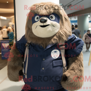 Mascot character of a Navy...