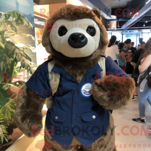 Mascot character of a Navy...