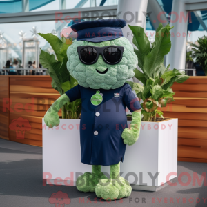 Mascot character of a Navy...