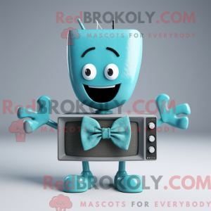 Mascot character of a Cyan...