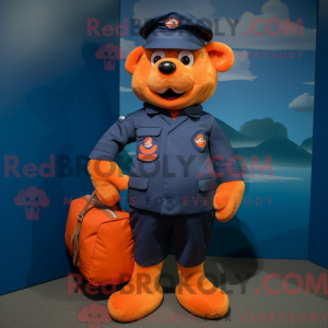 Mascot character of a Navy...