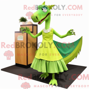 Postava maskota Lime Green...