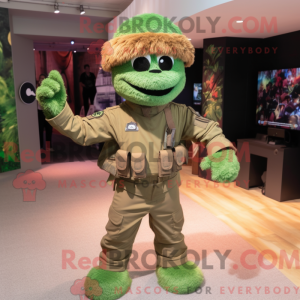 Mascot character of a Brown...