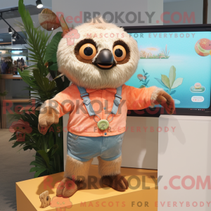 Mascot character of a Peach...